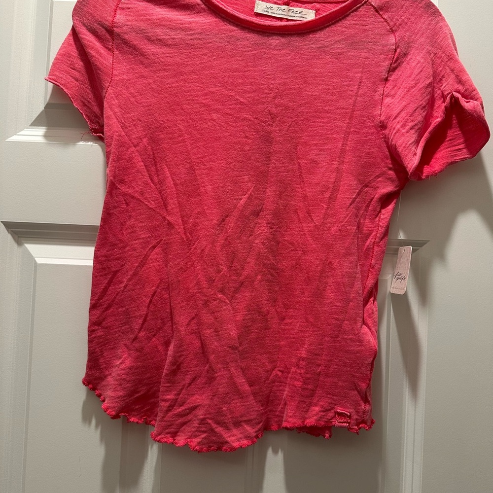 Free people Pink baby tee T-Shirt